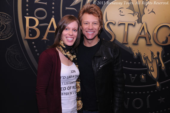 Marie-Hélène Cyr et Jon Bon Jovi à Toronto, Ontario, Canada (1er novembre 2013)